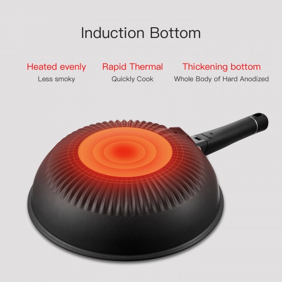 Thermo Detector Hard Anodized Extreme Frying Pan